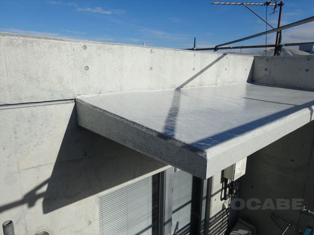 再生した打ち放しコンクリート