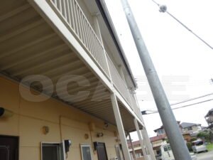 施工後１６年　高崎市某アパート
