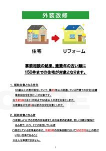 令和4年度外装改修補助金 前橋市